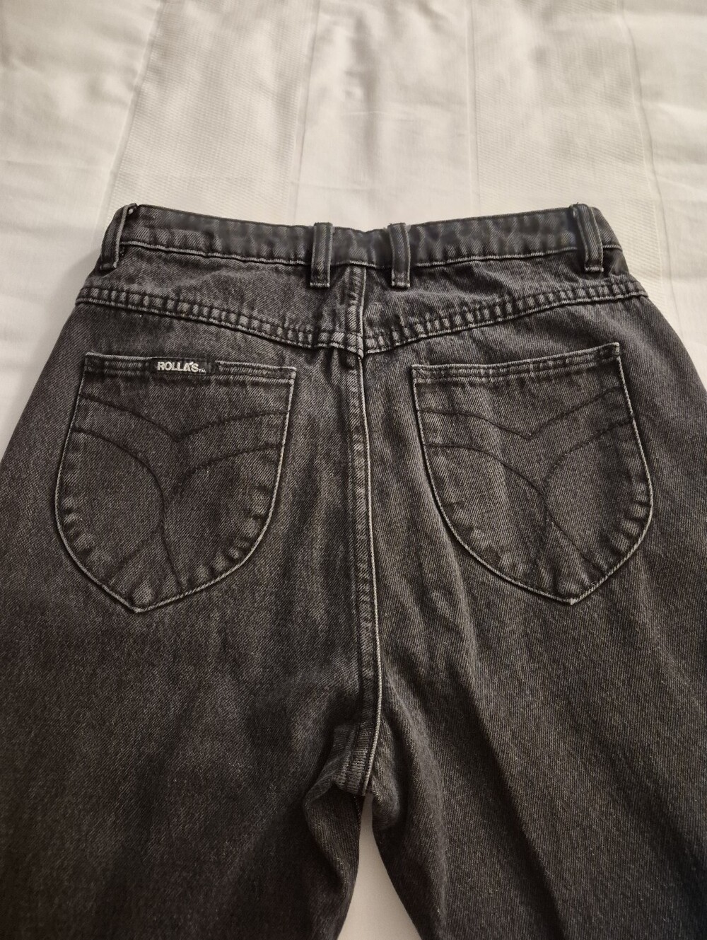 ROLLA'S Duster Black Straight Jeans DEADSTOCK - Picture 6 of 6